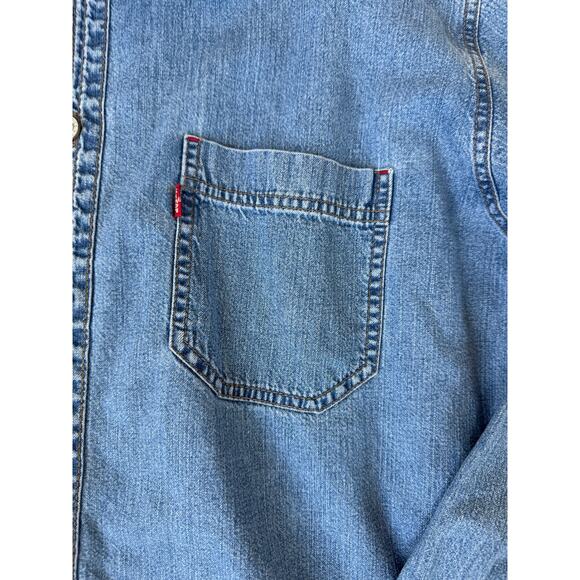 Levi’s red tab vintage 90’s denim shirt Mens size L - Picture 3 of 7
